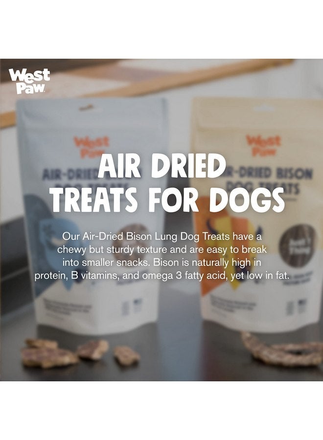 ويست باو مكافآت رئة البيسون المجففة بالهواء للكلاب من ويست باو - وجبات خفيفة من رئة البيسون الطازجة للكلاب - مكافآت صحية للكلاب - فيتامينات ومعادن وبروتينات - مكافآت مكونة من مكون واحد - 2.5 أونصة (عبوة واحدة) - Image 4