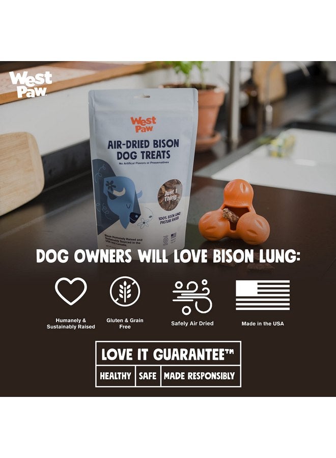 ويست باو مكافآت رئة البيسون المجففة بالهواء للكلاب من ويست باو - وجبات خفيفة من رئة البيسون الطازجة للكلاب - مكافآت صحية للكلاب - فيتامينات ومعادن وبروتينات - مكافآت مكونة من مكون واحد - 2.5 أونصة (عبوة واحدة) - Image 3