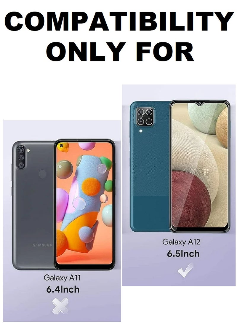 Tempered Glass Screen Protector 5D Designed For Samsung Galaxy M12 Full Glue Edge to Edge Full Screen Coverage And Bubble Free