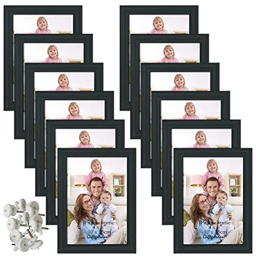 Giftgarden 4x6 Picture Frame Black 4 x 6 Photo Frames Bulk for Wall or Tabletop, Set of 12 - Image 1