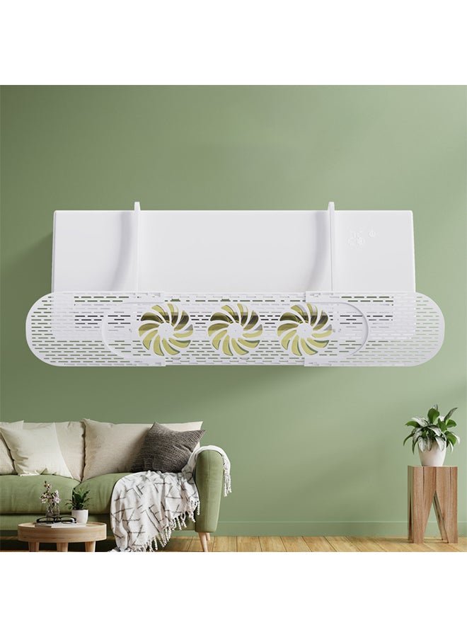 Arabest Adjustable Air Conditioning Panel,Easy to Install,Transparent Deflector to Prevent Direct Blowing,Multi-hole Setting to Prevent Condensate from Falling Low(White) - Image 1