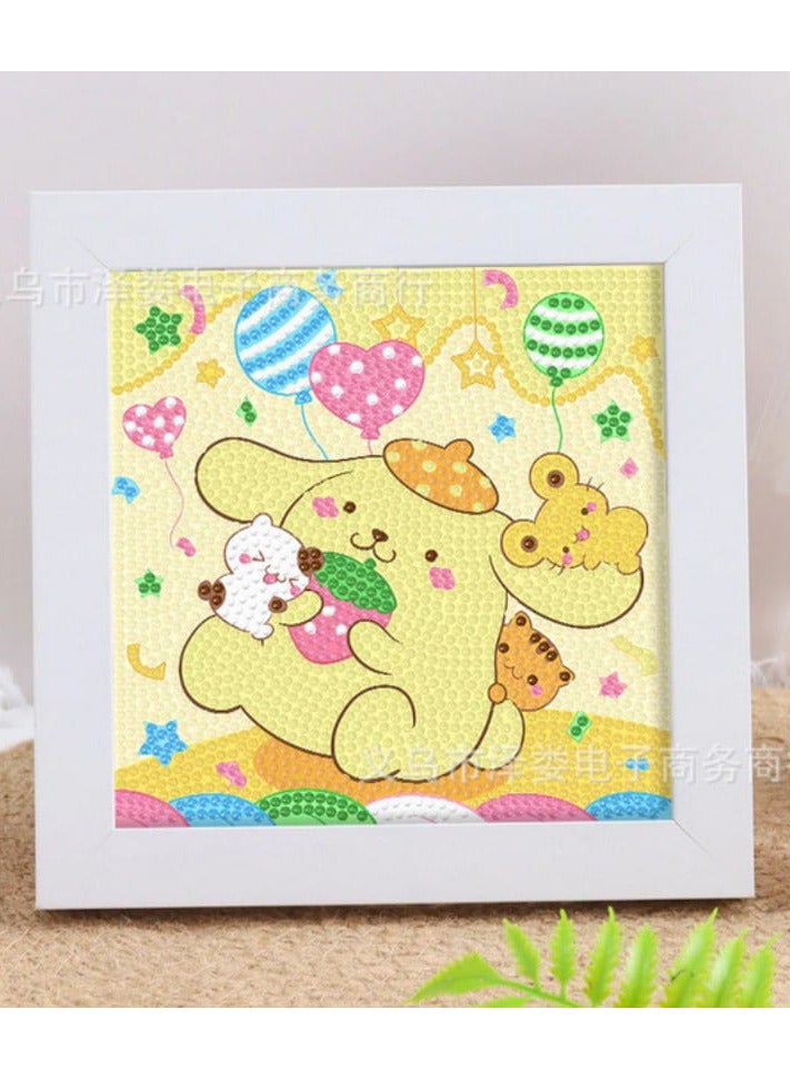 Diamond Painting Decoration for Kids Diamond Painting Cartoon Diamond Painting with Frame DIY Diamond Painting Kits Diamond Painting for Kids Beginners Children Adults Gifts Home Wall Decor  - Image 1