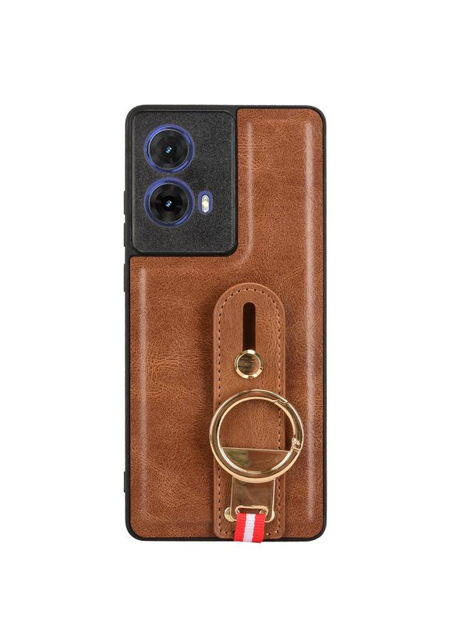 S-TOP Case For Motorola Moto G85 5G Wristband Leather Back Phone Case - Image 3
