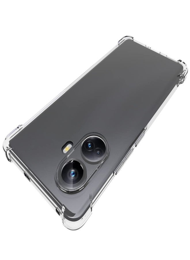 جراب USTIYA لهاتف Realme 10 Pro Plus Pro+ 5G، غطاء حماية شفاف من مادة TPU بأربعة زوايا، غطاء ناعم شفاف. - Image 4