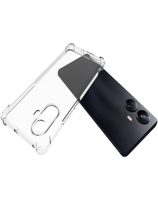 جراب USTIYA لهاتف Realme 10 Pro Plus Pro+ 5G، غطاء حماية شفاف من مادة TPU بأربعة زوايا، غطاء ناعم شفاف. - Image 3