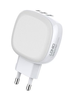 LDNIO A3510Q Fast Wall Charger EU Plug Travel With Lightning Cable Dual USB/Type C Ports 32W Iphone - White - pzsku/Z9CC9752B4A55F994055BZ/45/_/1713785251/89f24054-1d68-4fae-83e5-b82b94e856e9