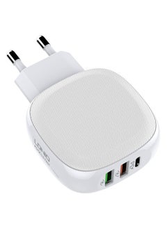 LDNIO A3510Q Fast Wall Charger EU Plug Travel With Lightning Cable Dual USB/Type C Ports 32W Iphone - White - pzsku/Z9CC9752B4A55F994055BZ/45/_/1713785252/c563f30b-7ee0-42c1-b6af-973b1d84acb4