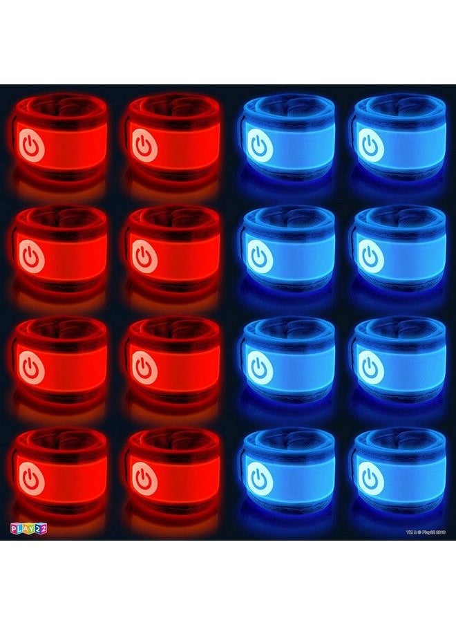 Play22 - American Capture The Flag Glow In The Dark Game Capture The Flag Game Up To 14 Players Capture The Flag Set Includes 14 Bands 16 Team Lights 2 Flags Great Outdoor Gift Original - Image 1