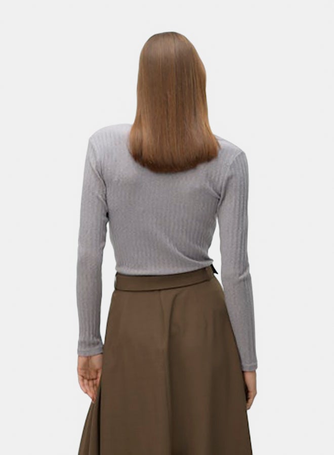 VERO MODA VERO MODA Womens Britt Longsleeve 2-Way Top Juniors  - Image 5