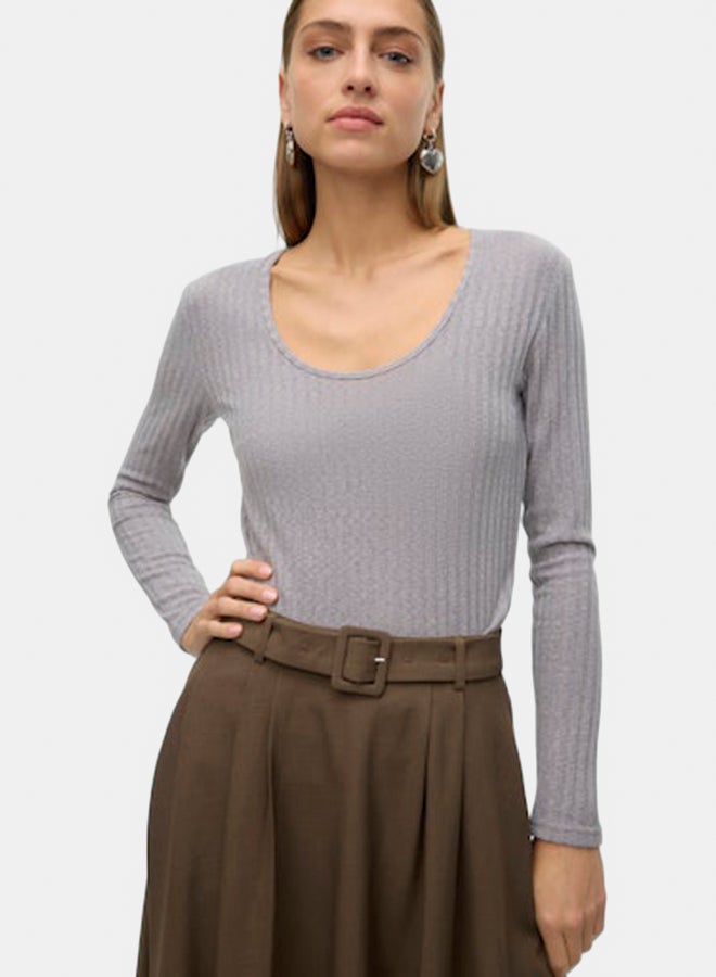 VERO MODA VERO MODA Womens Britt Longsleeve 2-Way Top Juniors  - Image 3
