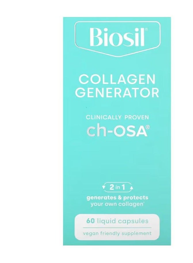 BIOSIL Advanced Collagen Generator 60 Small Vegan Liquid Capsules - Image 3