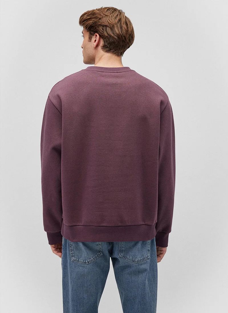 MAVI Crew Neck Brown Basic Sweatshirt