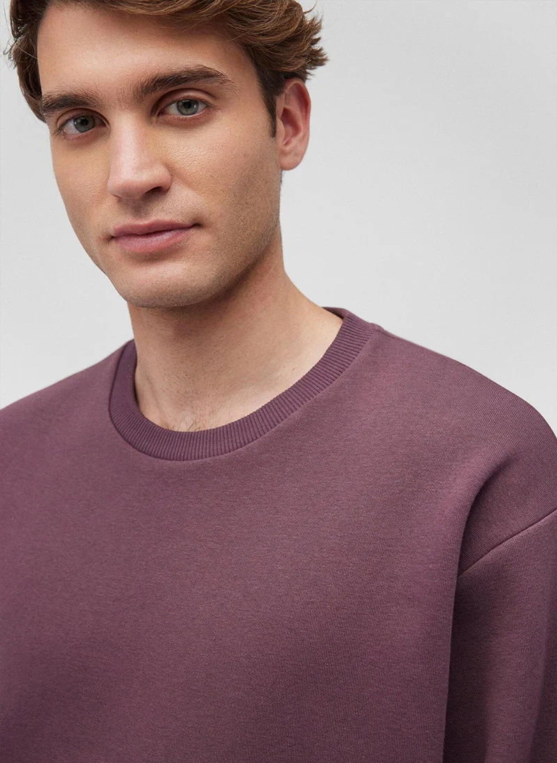 MAVI Crew Neck Brown Basic Sweatshirt