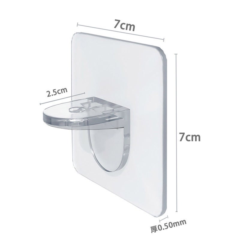 Seamless Adhesive Wall Hooks No-Drill Frame Hangers 7*7 shelf support 