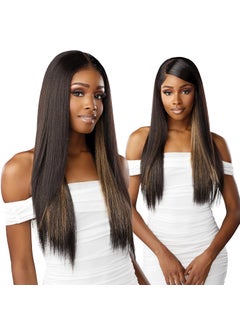 Sensationnel Sensationnel Bare lace 13x6 wigs - unit 1 lacefrontal glueless synthetic 180 degree preplucked hairline (1B OFFBLACK) 