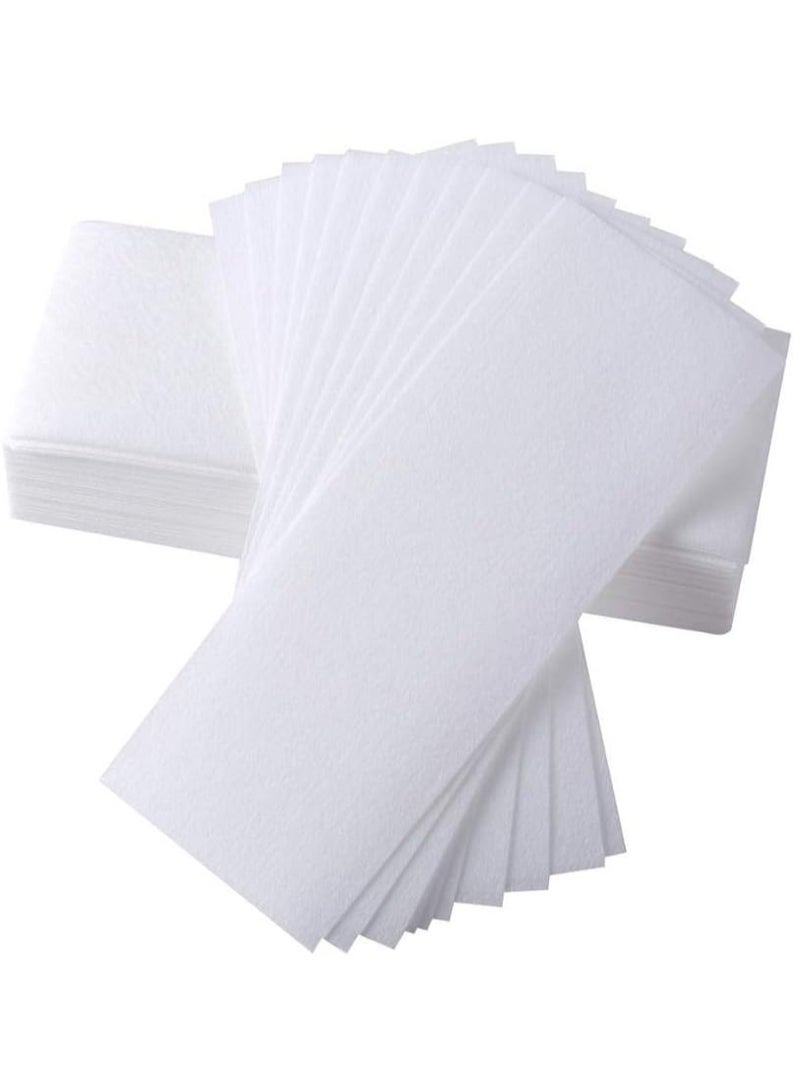 waxkiss 200pcs Thick White Non-woven Hair Removal Paper, Beeswax Hair Removal Paper - Image 2