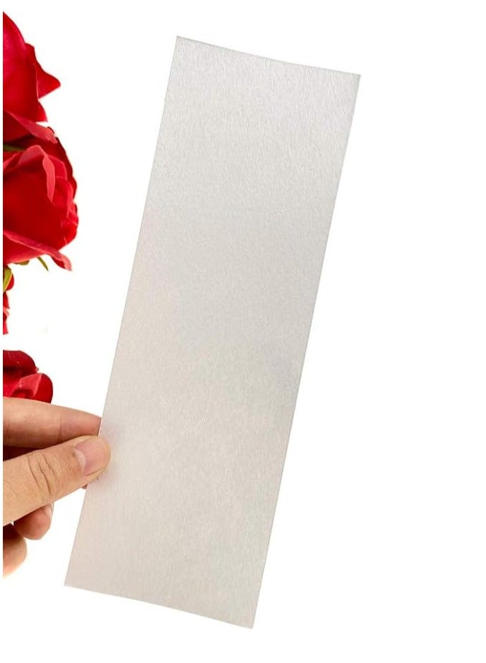 waxkiss 200pcs Thick White Non-woven Hair Removal Paper, Beeswax Hair Removal Paper - Image 5