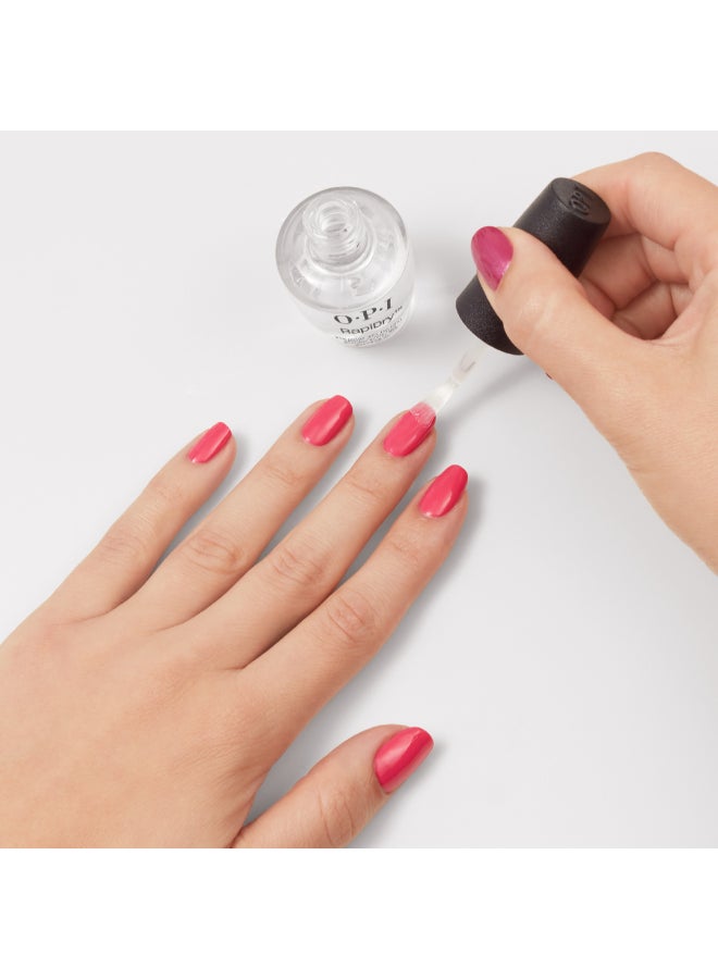 OPI Classic Nail Lacquer - Rapidry Top Coat, Clear, 15Ml - Image 4