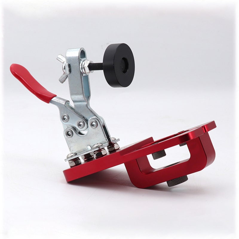 Hinge Opener: Red High-quality Aluminum Alloy - Fast Firm Clamp Drill Bit for Home Improvement Woodworking Enthusiasts - Image 2