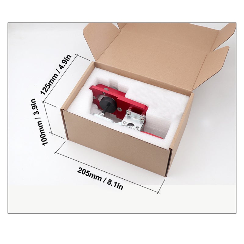 Hinge Opener: Red High-quality Aluminum Alloy - Fast Firm Clamp Drill Bit for Home Improvement Woodworking Enthusiasts - Image 5