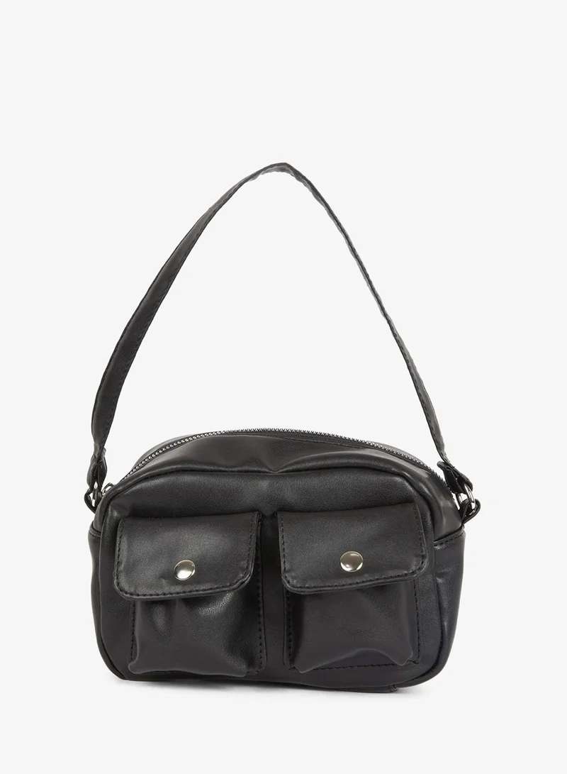 Faux Leather Hand Bag