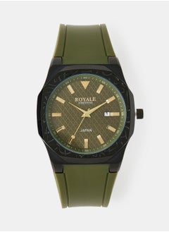 Royale Mega Round Shape Analog Wrist Watch RE222/11 - 40mm - Green  - Image 1
