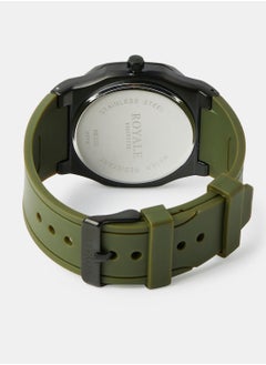 Royale Mega Round Shape Analog Wrist Watch RE222/11 - 40mm - Green  - Image 2