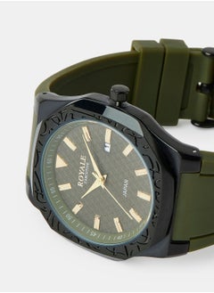 Royale Mega Round Shape Analog Wrist Watch RE222/11 - 40mm - Green  - Image 3