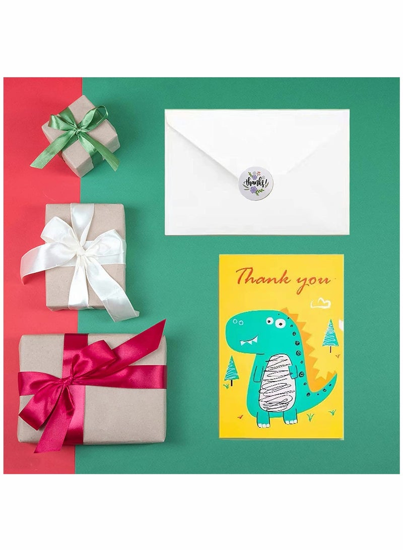 Greeting Cards Pack, 12pcs Animal Greeting Cards with 12pcs Stickers and 12pcs Envelopes, 6 Styles - Image 4