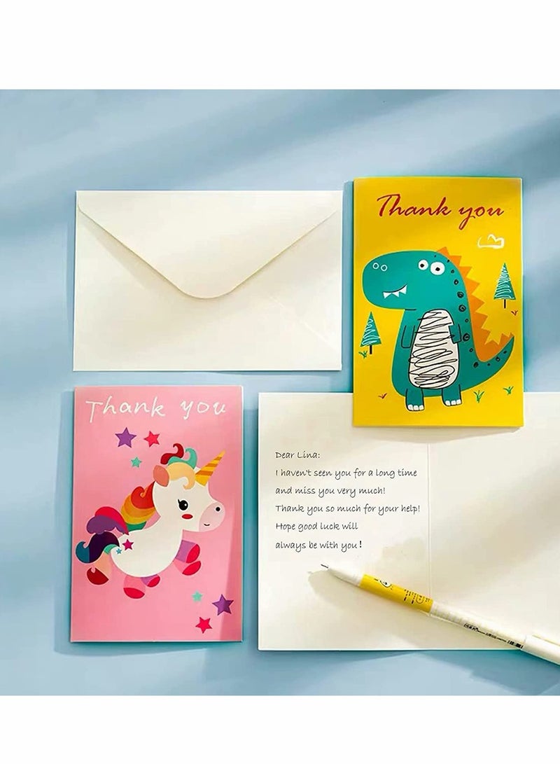Greeting Cards Pack, 12pcs Animal Greeting Cards with 12pcs Stickers and 12pcs Envelopes, 6 Styles - Image 5