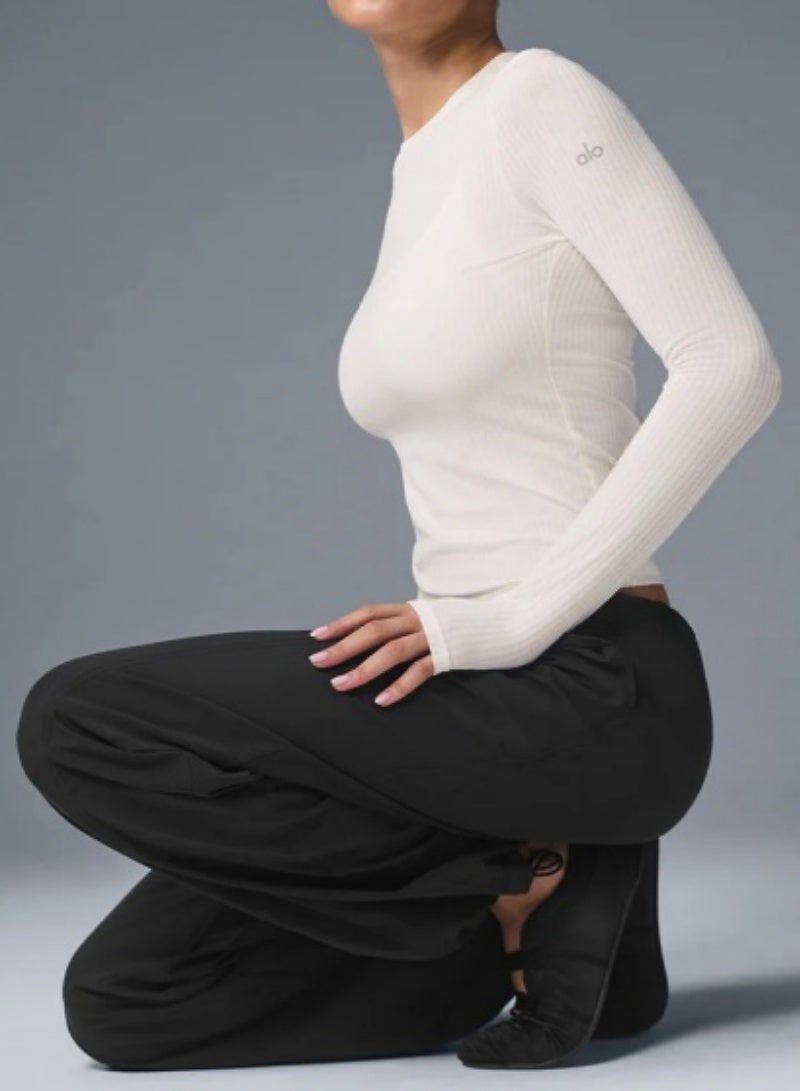 Alo Yoga Sea Coast Ribbed Long-Sleeve Shirt - Image 3