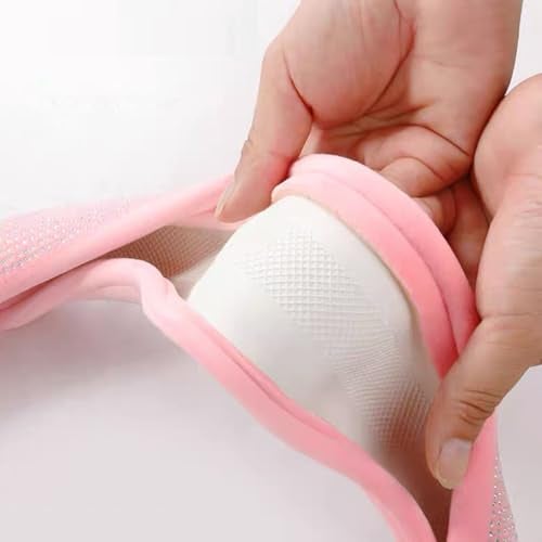 Carwales Car Steering Wheel Cover Pink for Women Girls Cute Bling Accessories 15 Inch Universal Colorful Crystal Rhinestone Diamond Rainbow Anti-Slip Wheel Protector - Image 5
