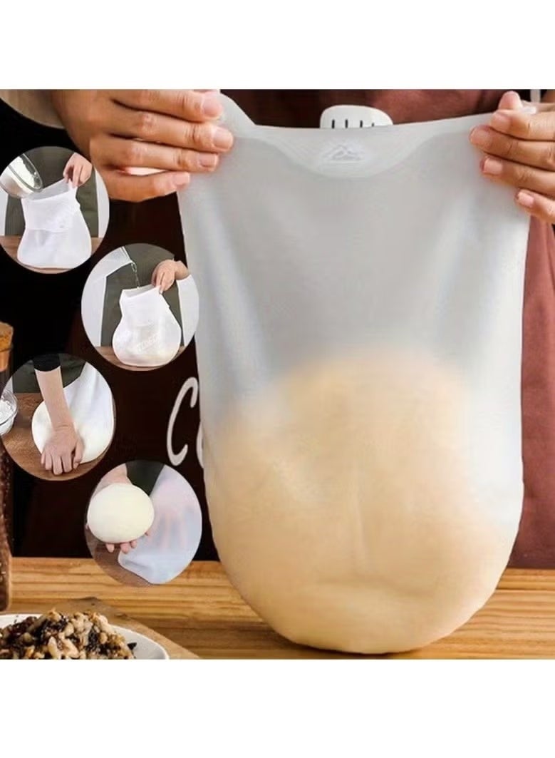 Versatile Silicone Dough Kneading Bag for Bread, Pastry, and Pizza - Flour Mixer Bag for Easy Mixing - Kitchen Tool and Accessory for Effortless Baking - Image 1