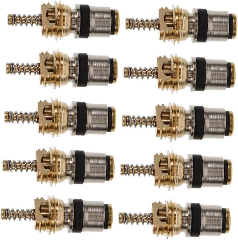 Operitacx 10pcs Valve Core for Air Conditioner Stem Core High and Low Pressure Automotive Ac System Repair Kit R134a Compatible - Image 1