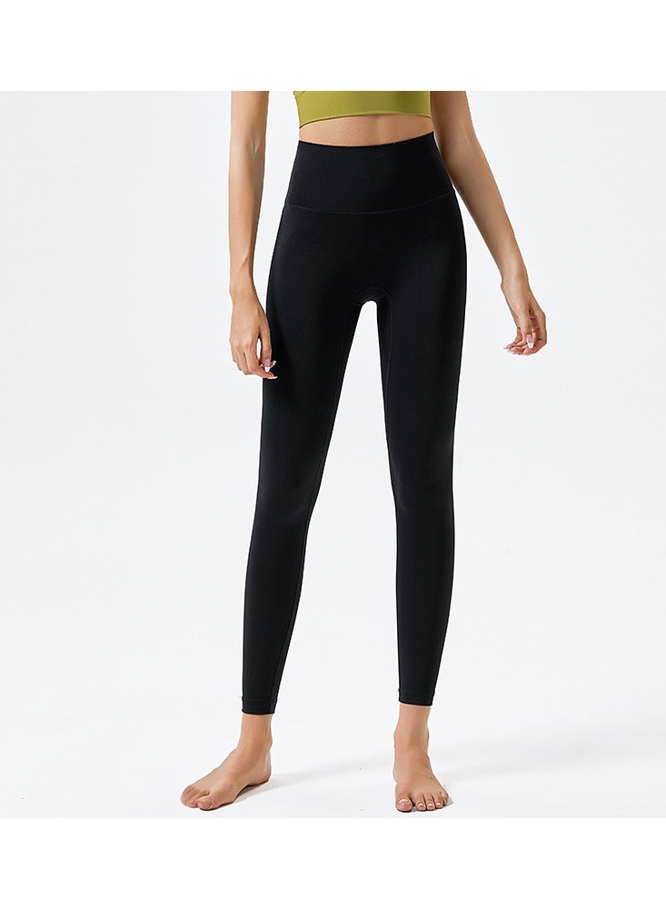 Loquat Women Quick Dry Breathable Yoga Leggings Black 