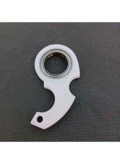 Noctilucent Keychain Fidget Spinner Relieve Boredom Light Trendy Fingertip Spinning Keyring Anti-Anxiety Portable-Color:2nd Gener White 5.5G