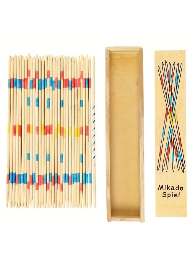 Colorful Wooden Game Sticks Set Creative Educational Toy For Youngsters Family Fun Interactive Learning - Image 4