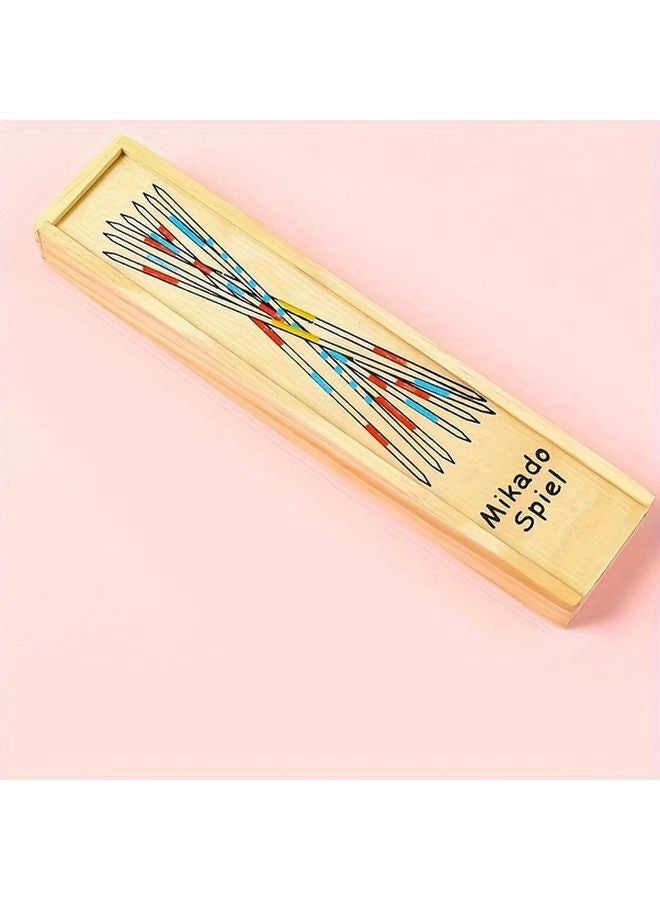 Colorful Wooden Game Sticks Set Creative Educational Toy For Youngsters Family Fun Interactive Learning - Image 1