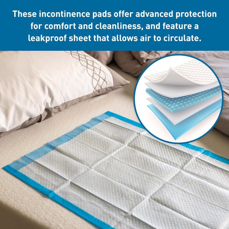 BodyMed Disposable Chucks Incontinence Underpads, 23 in. x 36 in., 150 Pads, Standard Absorbency â€“ Discreet, Breathable, and Lightweight â€“ Ideal for Adults, Kids, Elderly, and Pets - Image 2