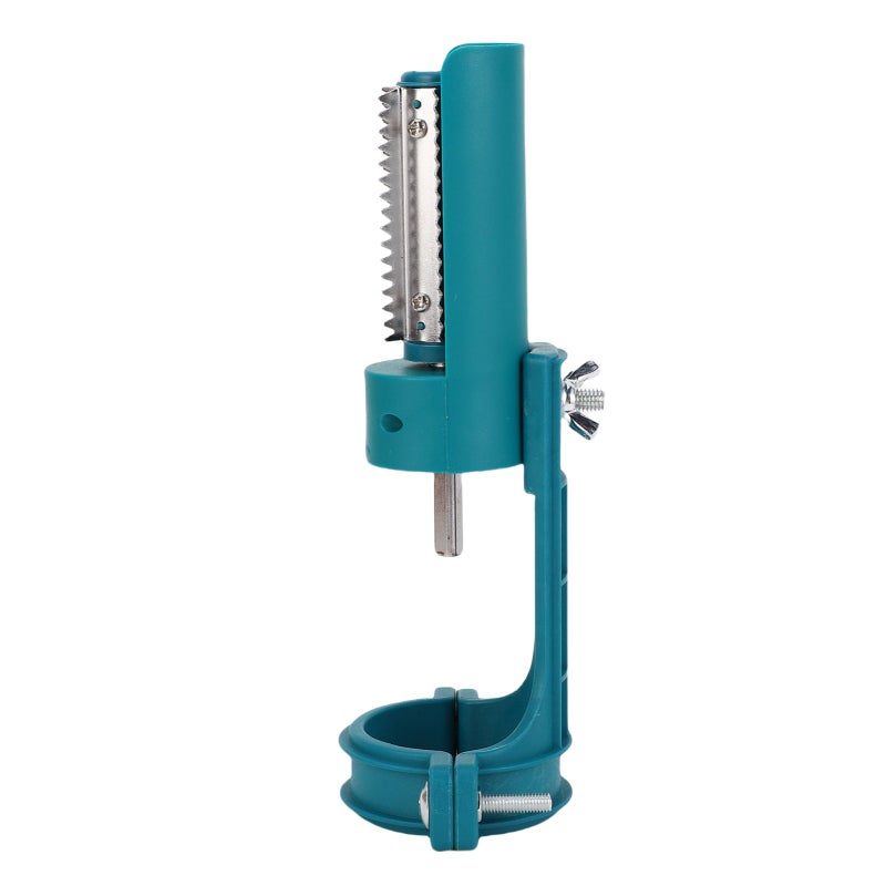 Electric Drill Fish Scaler Stainless Steel Attachment - Non Slip Cover Efficient Interlocking Blade Design Fish Scale Remover for Home Kitchen Outdoor Fish Preparation - Image 4