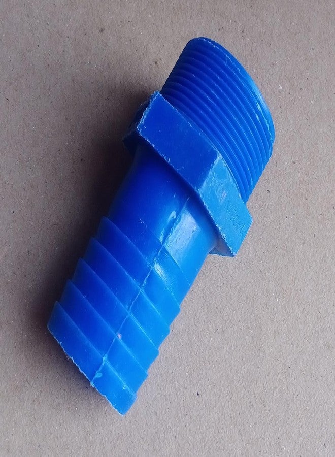 endevi 32 mm Hose Collar with Male Thread | Heavy Duty Plastic Hose Connector | Water Pipe Fitting Adapter for Pump, Tank & Irrigation (2) - Image 1