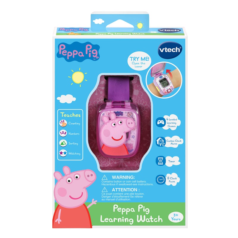 VTech Peppa Pig Learning Watch, Purple - Image 2