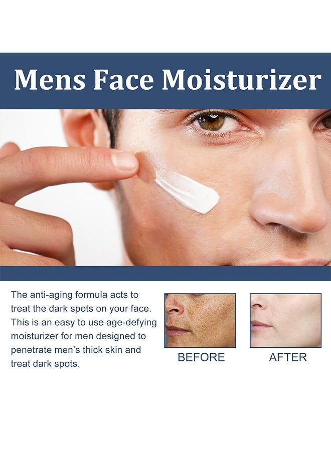 East Moon - Face Cream, 6 in 1 Men's Face Moisturizer , Men's Eye Bag Treatment & Face Lotion, Men's Anti-Aging, Anti-Wrinkle & Dark Spots Men's Face Cream-50ml - Image 1