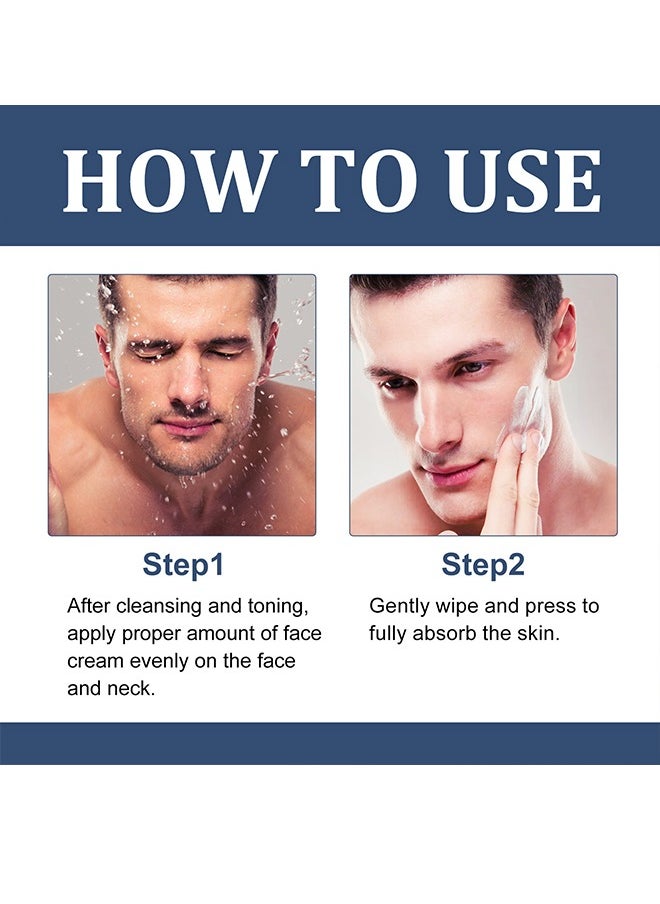 East Moon - Face Cream, 6 in 1 Men's Face Moisturizer , Men's Eye Bag Treatment & Face Lotion, Men's Anti-Aging, Anti-Wrinkle & Dark Spots Men's Face Cream-50ml - Image 1