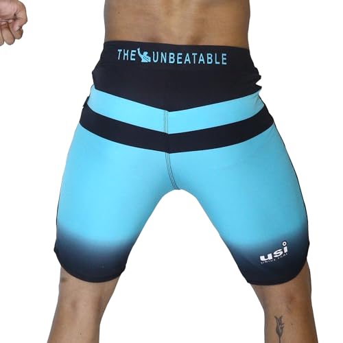 USI UNIVERSAL Men's Mint Color Fitness Board Shorts, Polyester Elastane Construction, Hook Loop Fly, Size L - Image 4