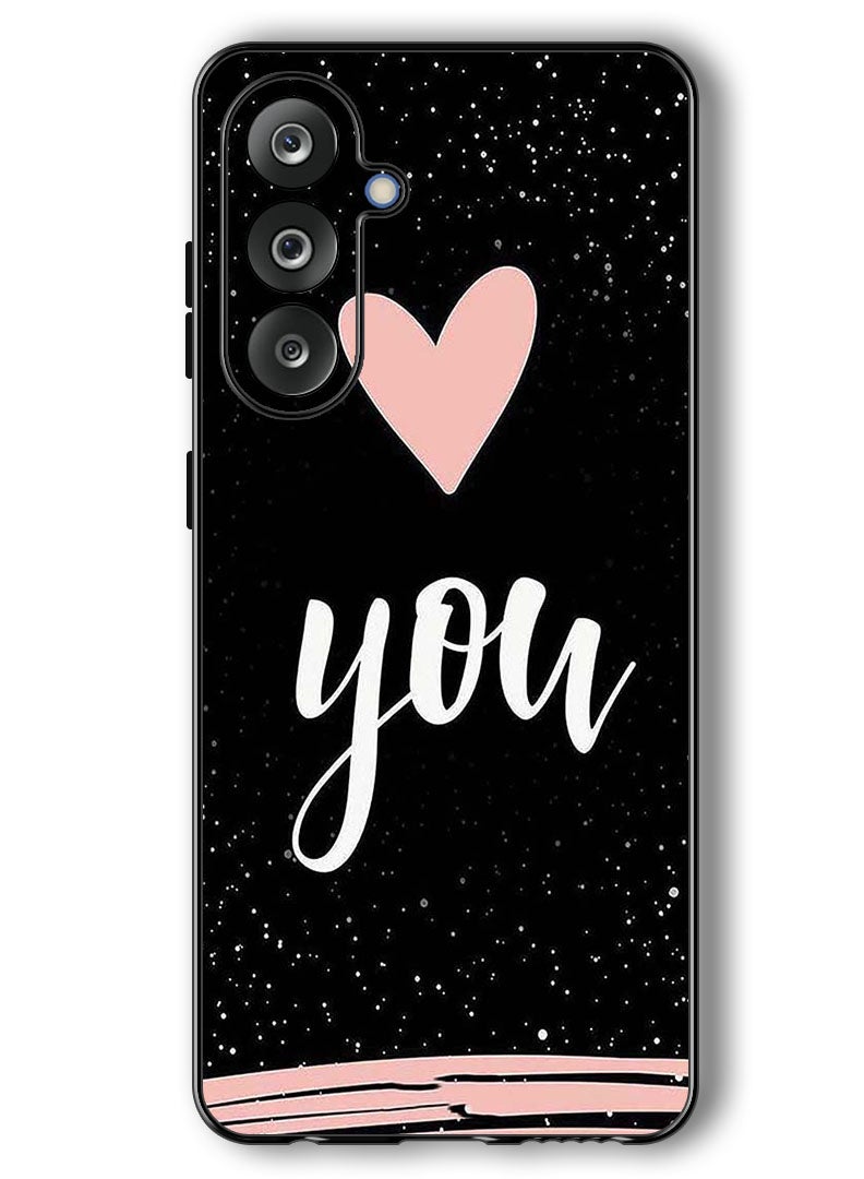 Theodor Case Compatible with Samsung Galaxy F36/ M36 6.7 Inch Protection Shockproof Bumper Cover Love You - Image 1