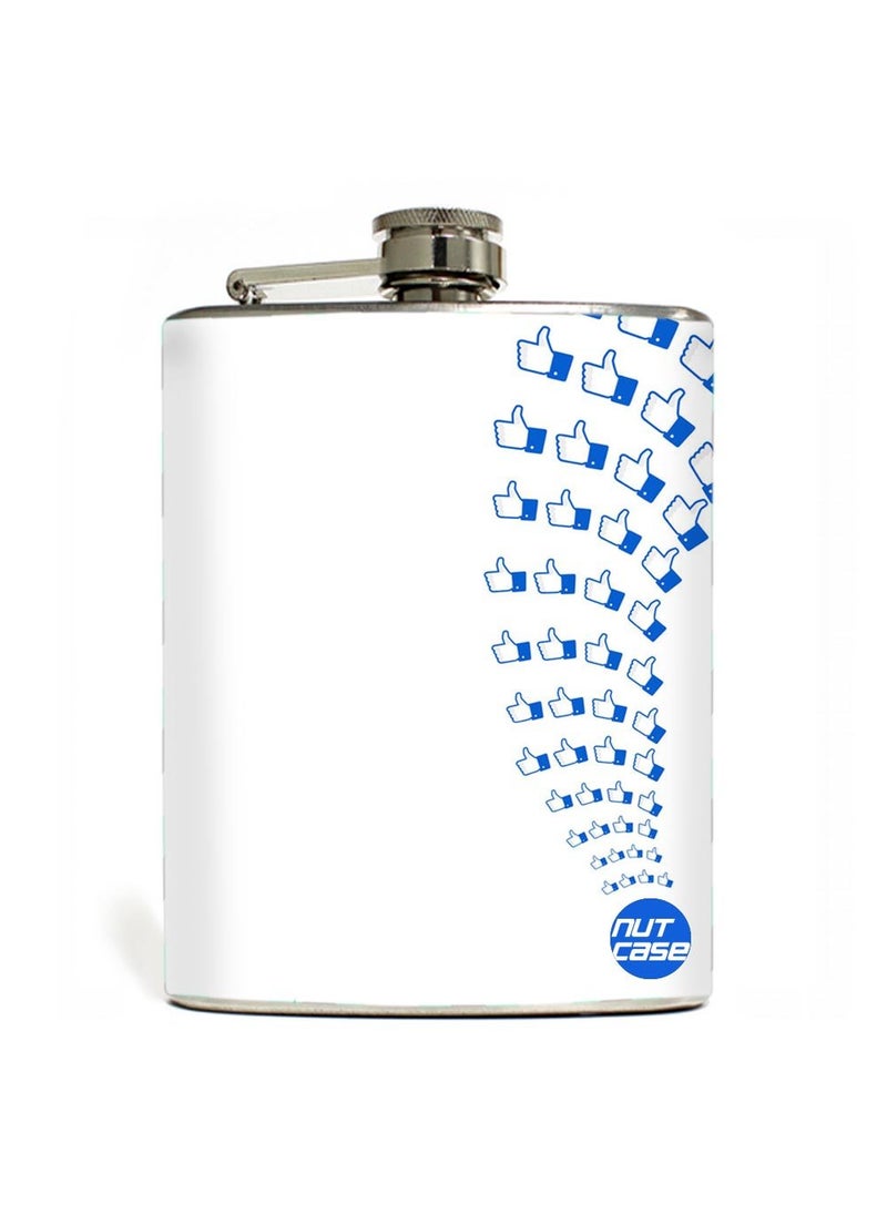 Nutcase Designer Hip Flask 7 Oz Nutcase Facebook Likes 