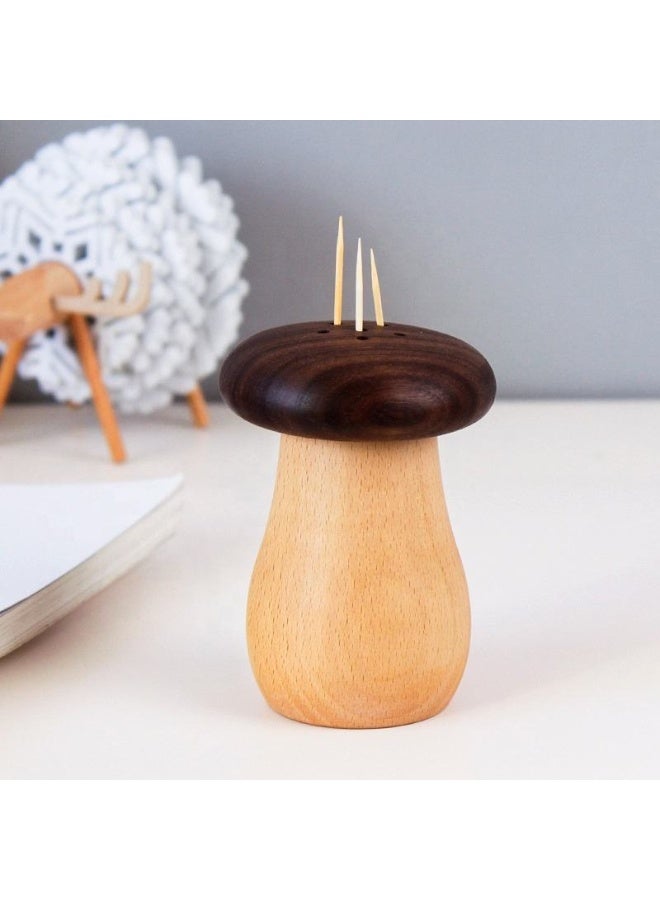 Wooden Trivets for Hot Dishes Tree Shape Trivet Set with 3 Beech Wood Foldable Heat Resistant Pads and Vertical Stand Holder Including Mushroom Shape Toothpick Holder for Kitchen Dining Table Decor Rustic Wooden Hot Pot Holder for Bowls Teapots Pans and Hot Plates Countertop Protector and Kitchen Organizer Gift Set - Image 3