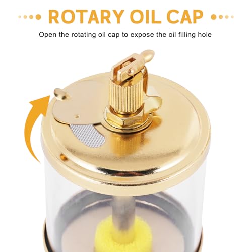 YUCHENGTECH 1/4" PT Sight Gravity Drip Feed Oiler Thread Needle Valve Type Oil Cup Drip Oiler (400ml) - Image 5