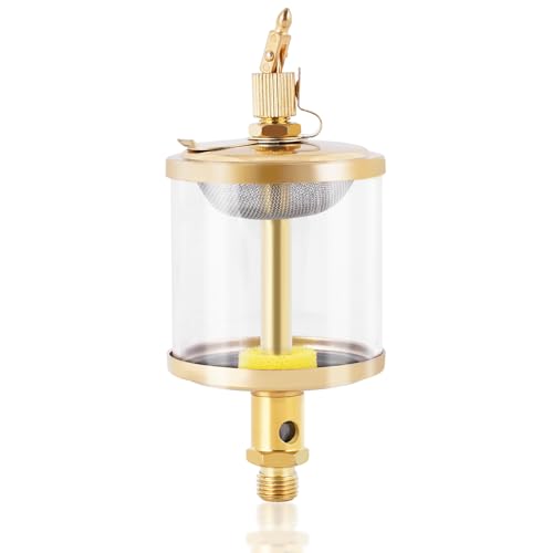 YUCHENGTECH 1/4" PT Sight Gravity Drip Feed Oiler Thread Needle Valve Type Oil Cup Drip Oiler (400ml) - Image 1